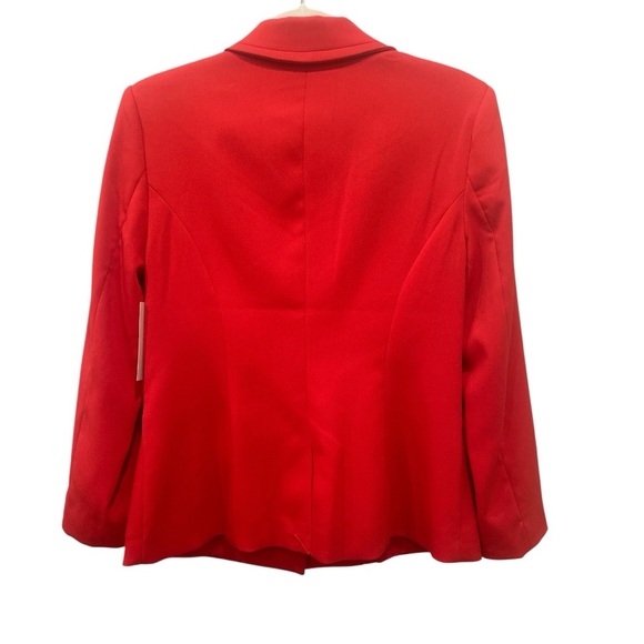Women’s Classic Red Blazer NWT Sz 10 Career Holidays Timeless Christmas Festive - Picture 2 of 11